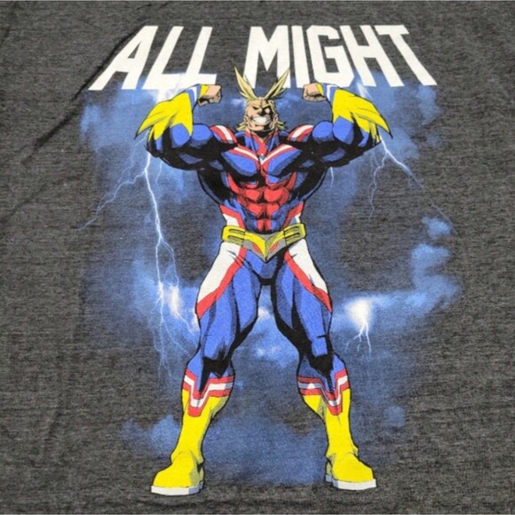 NWT New My Hero Academia Top Size Large Funimation All Mighty Graphic Print Tee - Picture 4 of 6
